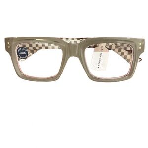 🆕- Anthropologie Peepers Louie- Blue Light Square Reading Glasses 2.0 Gray
